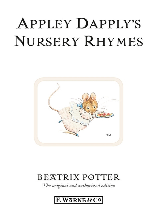 Title details for Appley Dapply's Nursery Rhymes by Beatrix Potter - Available
